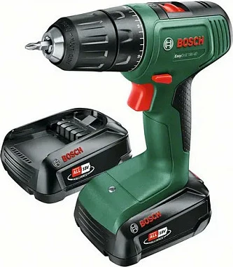 Pistoletë shpimi Bosch EasyDrill 18V-40, brushless, 2 bateri, 18V, e gjelbër/zezë