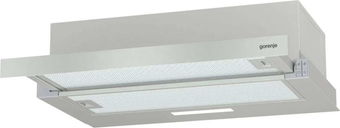 Aspirator kuzhine Gorenje TH62E3X, teleskopik, çelik, 60 cm