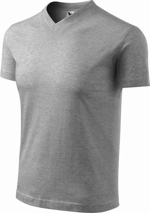 Maicë Malfini me qafë V për meshkuj, ngjyrë gri e errët