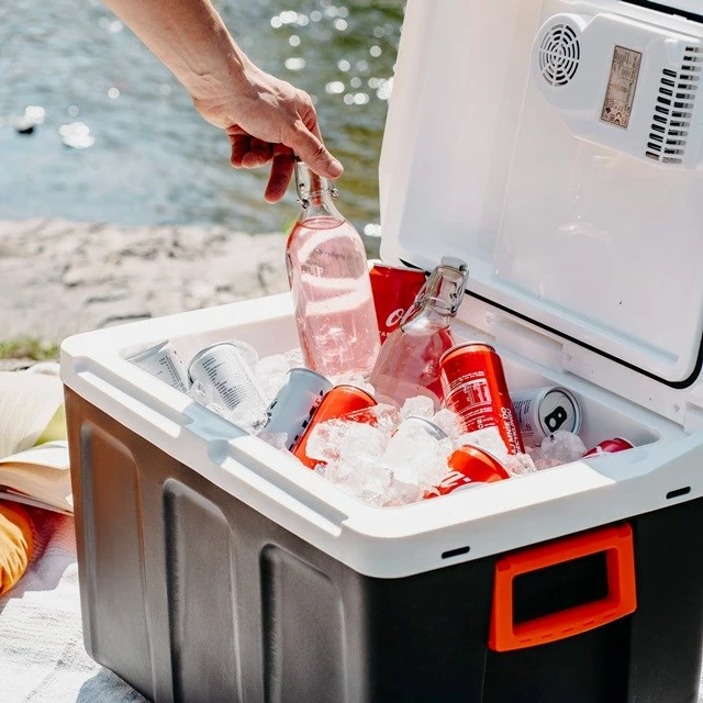 Ftohës portativ Adler AD 8090, 40 L, zi/bardhë