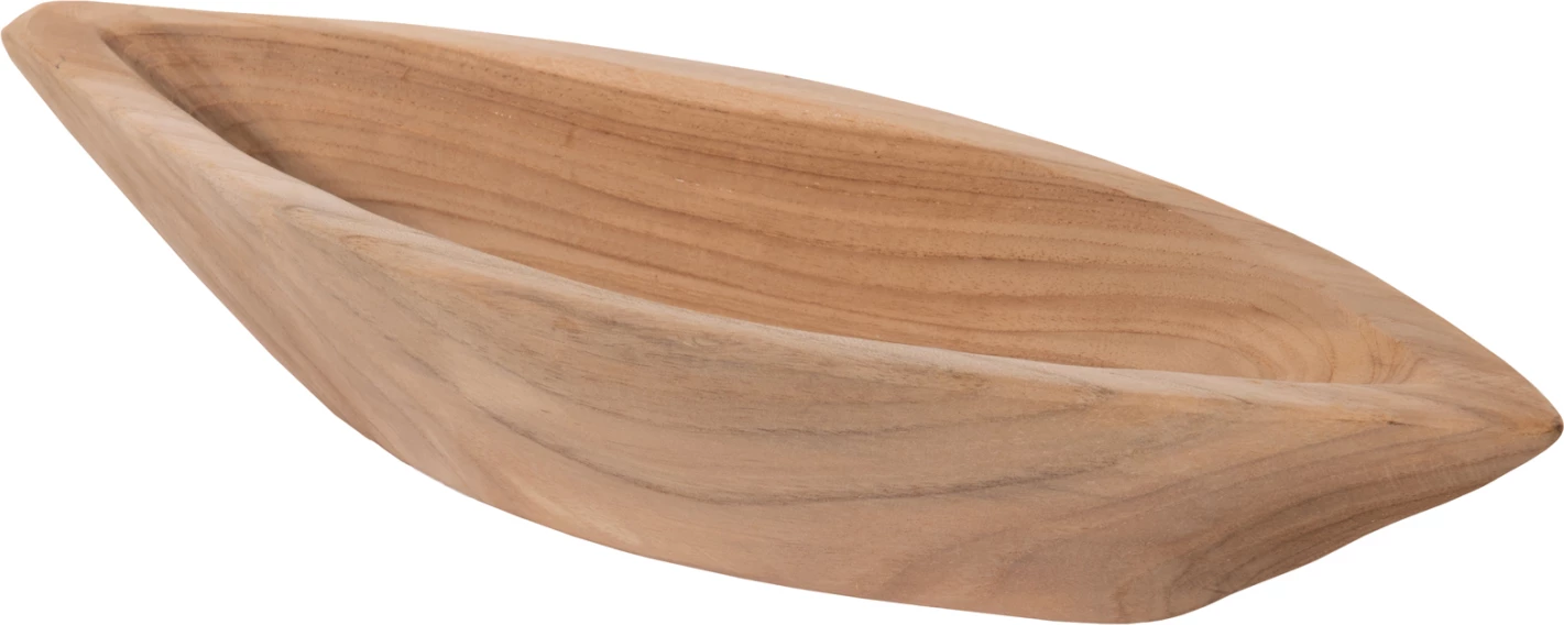 Enë dekorative për tavolinë, dru tik, FH9633, 40x6x13H cm