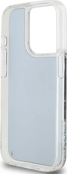 Mbështjellës DKNY Liquid Glitter Big Logo për iPhone 14 Pro, i zi