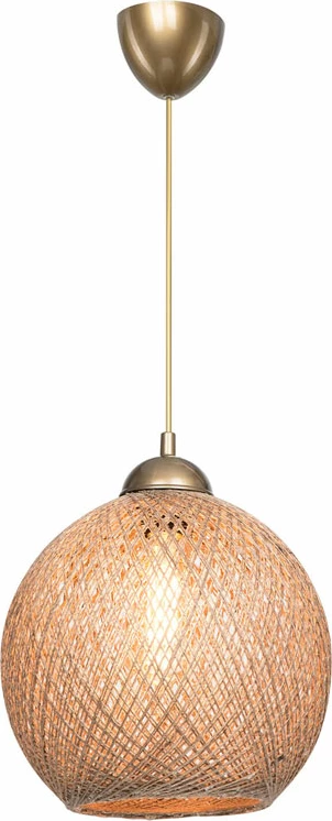 Dritë tavani Leshia E27, ngjyrë kafe, D26x26cm