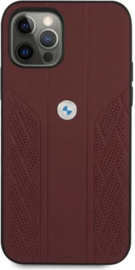 Mbështjellës BMW BMHCP12MRSPPR për iPhone 12/12 Pro 6.1", lëkurë, i kuq
