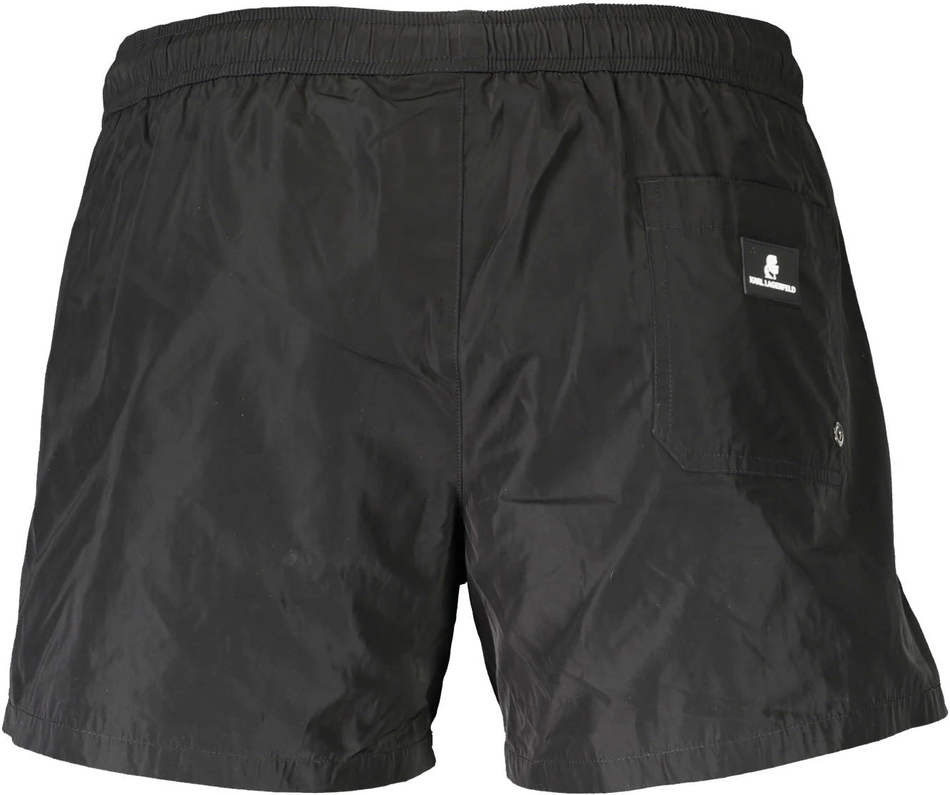 Pantallona të shkurtra noti për meshkuj KARL LAGERFELD BEACHWEAR, të zeza