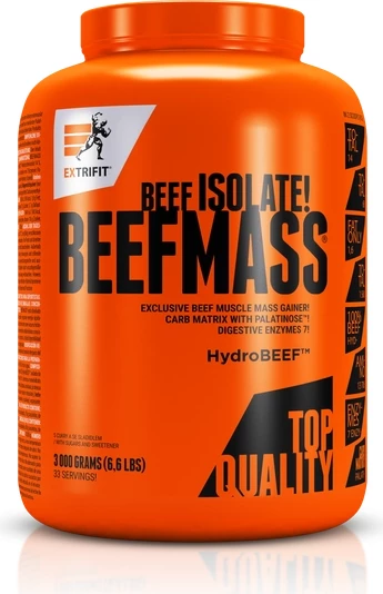 Suplemente Extrifit Beef Mass, Qokollatë, 66 servime, 3kg
