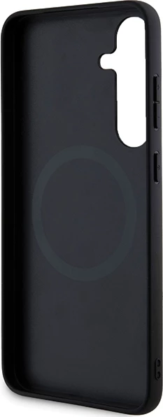 Mbështjellës Ferrari Hot Stamp V Lines MagSafe për Samsung Galaxy S24, i zi