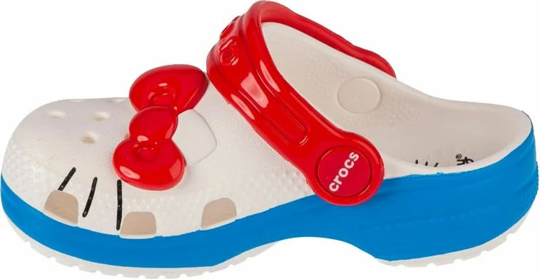 Papuqe Crocs për fëmijë, Hello Kitty, të bardha
