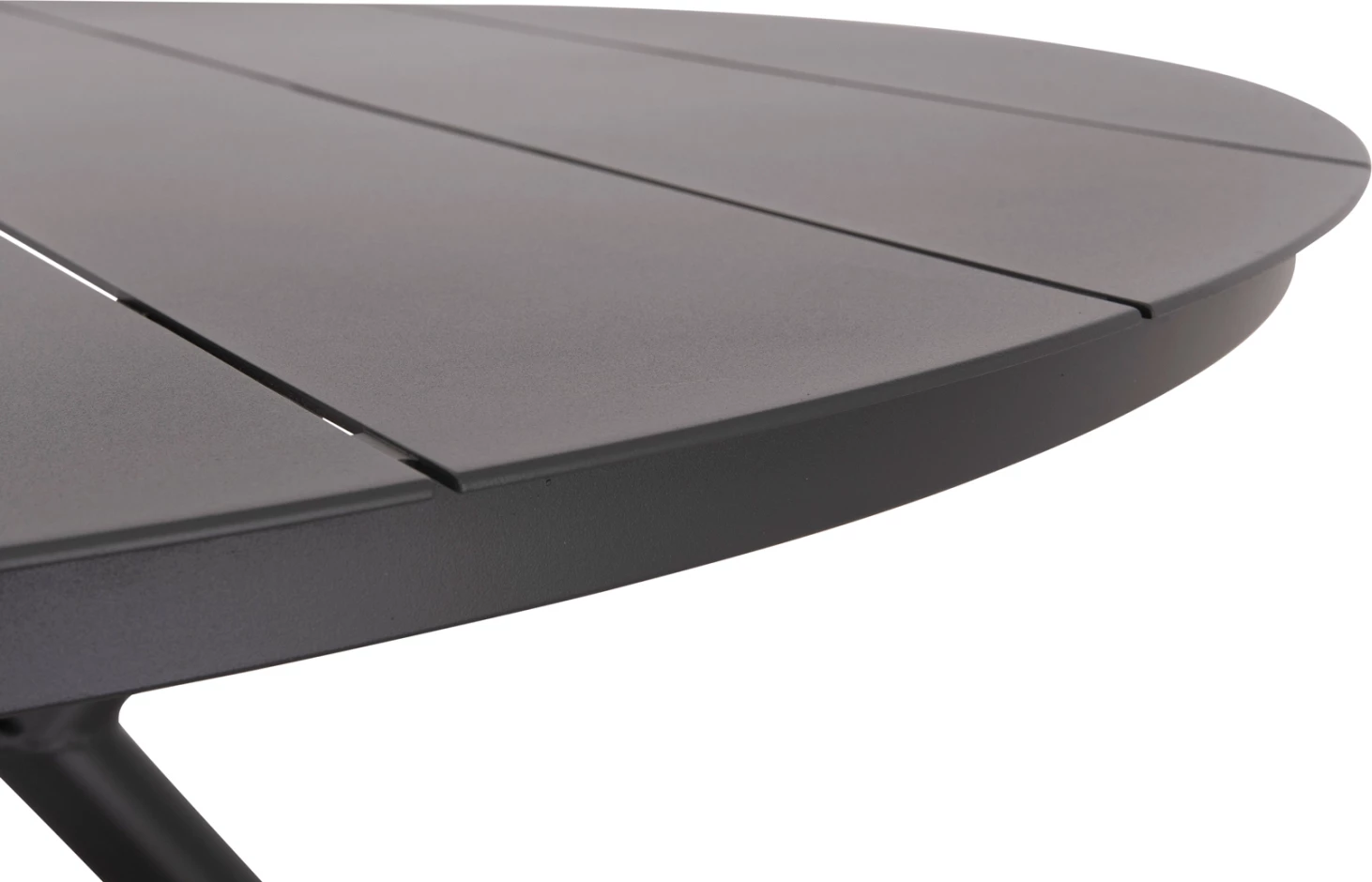 Tavolinë e rrumbullakët alumini, HIGER, FH6290.01, e bardhë, Φ126x75H cm