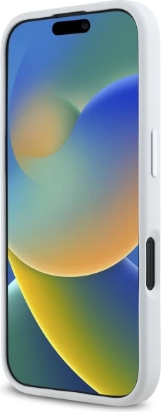 Mbështjellës Karl Lagerfeld Silicone Shadow Metal Initial MagSafe për iPhone 16, Bardhë