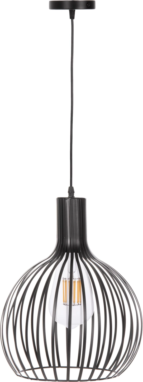 Llambë varëse tavani, kapak metali i zi, FH4164, Φ28x138H cm