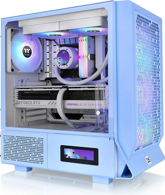 Ekran LCD 3.9 inç Thermaltake, aksesor për kasë, i zi