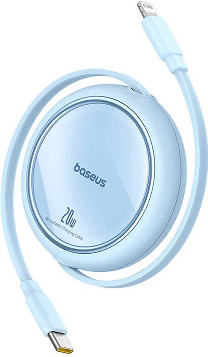 Kabllo USB-C në Lightning Baseus Free2Pull, 1m, 20W, Blu