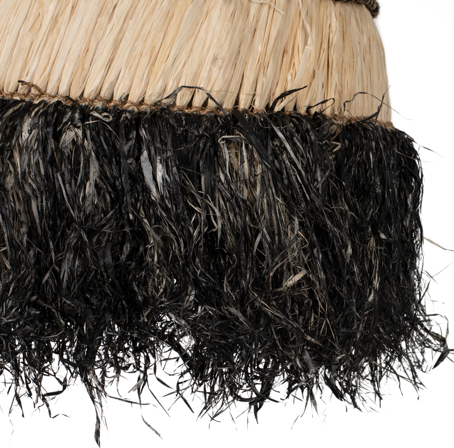 Llambë varëse tavani me kapak prej sisali dhe fibrave abaka, ngjyrë natyrale-e zezë, 50x50x60Hcm, FH7788