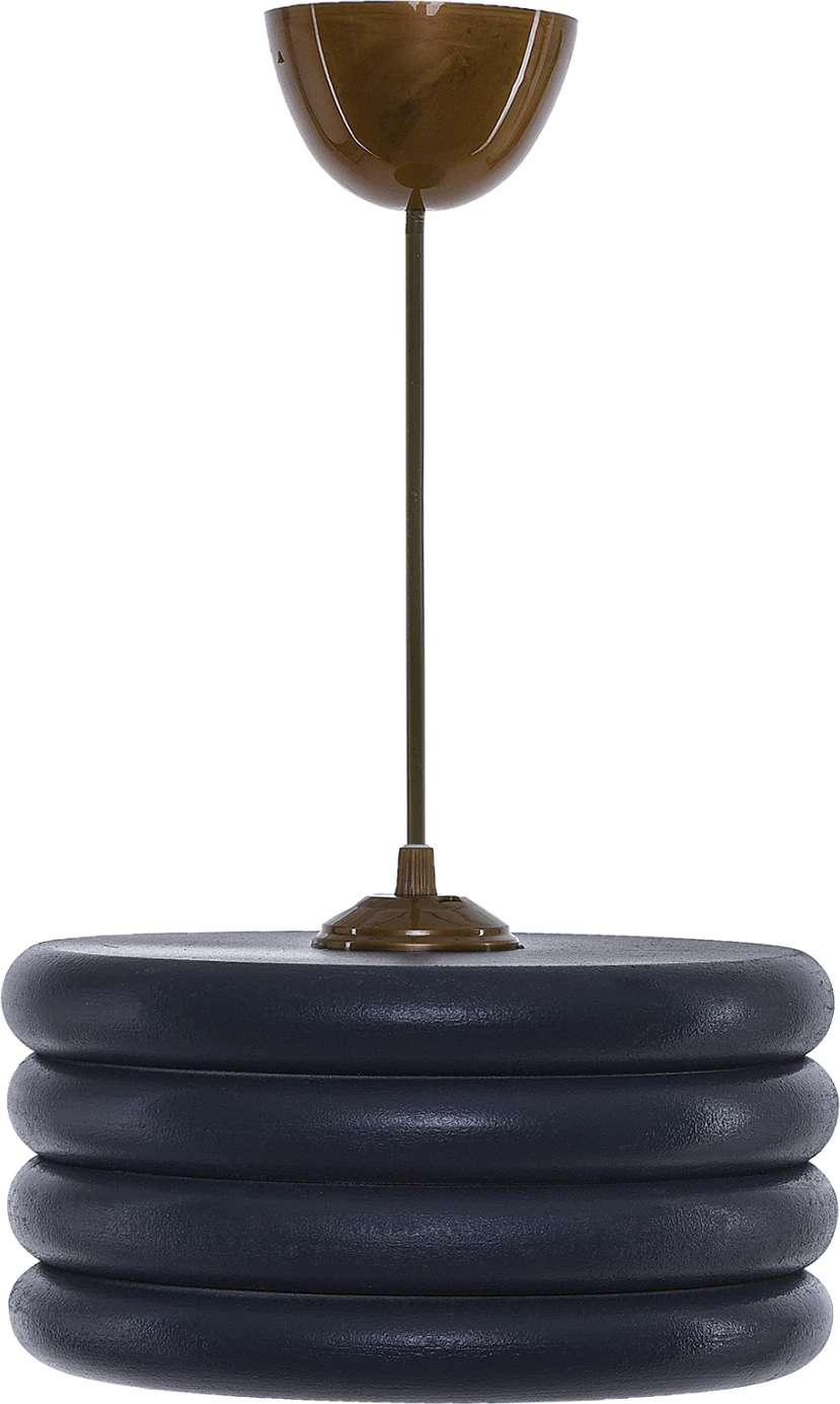 Llambë varëse tavani, unaza druri ngjyrë gri qymyr, FH7655.03, Φ23x57