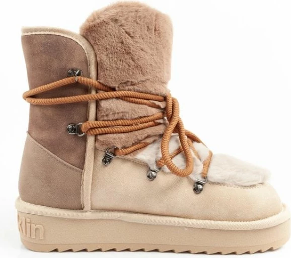 Çizme dimri për femra D.Franklin, bezhë