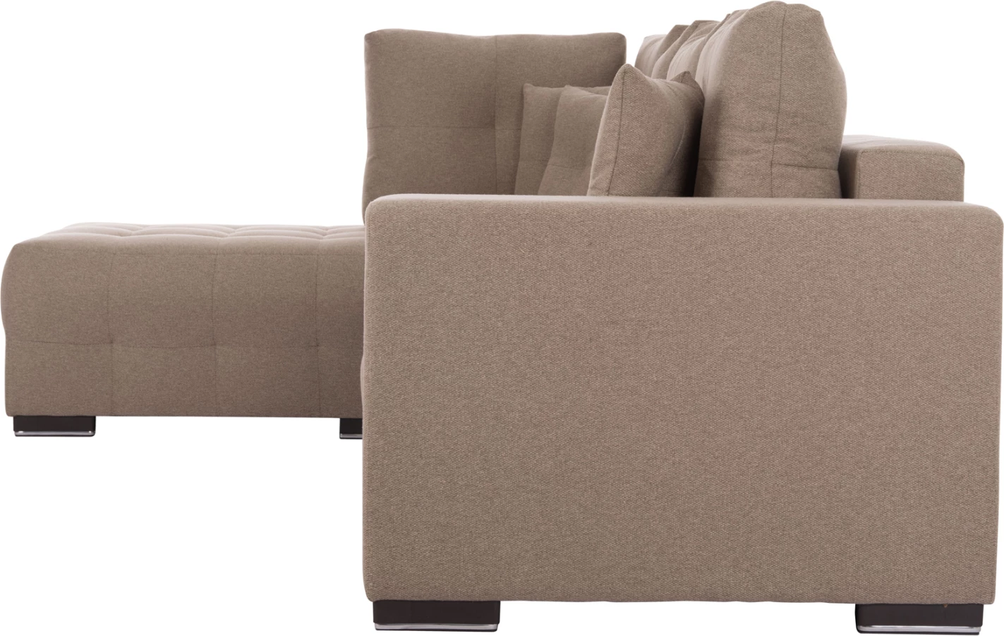 Kënd-sofë me shtrat dhe hapësirë për depo, ngjyrë bezhë, TRENDSTON FH3302.03L, 298x177x95cm