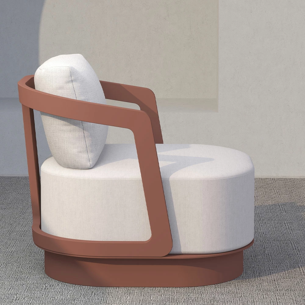 Set lounge TORRE 1+2+2, terrakote, 198x81x66cm