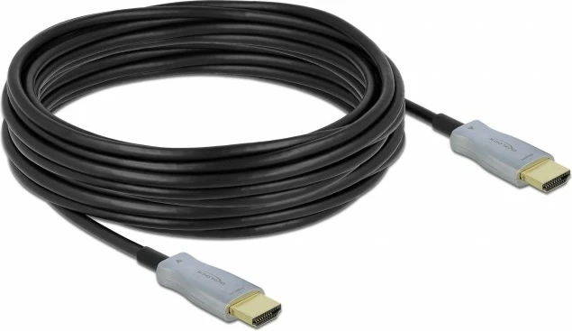 Kabllo HDMI optik DeLOCK 10m, 4K 60Hz, e zezë