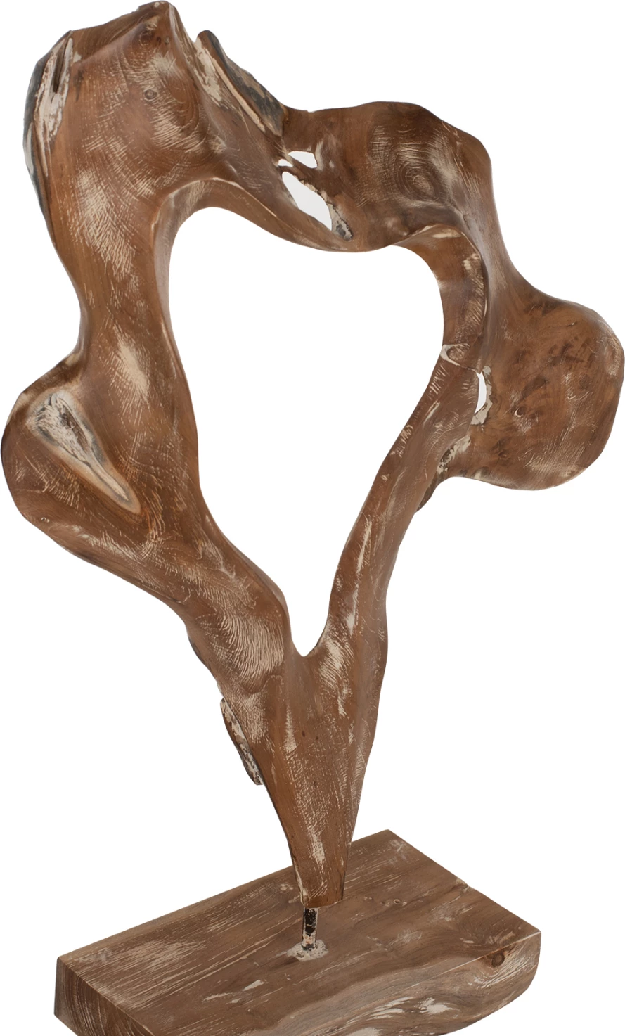 Dekor tavoline FH7715 dru tik i fortë, ngjyrë e bardhë, 26x16x70H