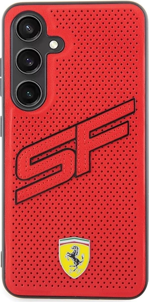 Mbështjellës Ferrari Big SF Perforated për Samsung Galaxy S24, i kuq