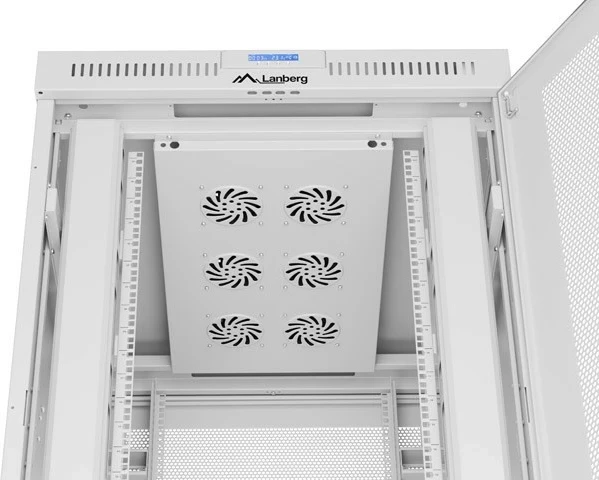 Kasë rack LANBERG Szafy RACK 27U 19" 800x1000mm, LCD, gri