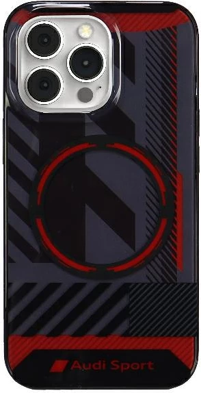 Mbështjellës Audi IML Sport MagSafe për iPhone 13 Pro Max, i zi