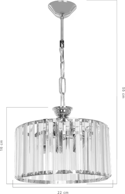 Llambë tavani një-dritëshe Lavina I, ngjyrë ari, Φ27x21cm