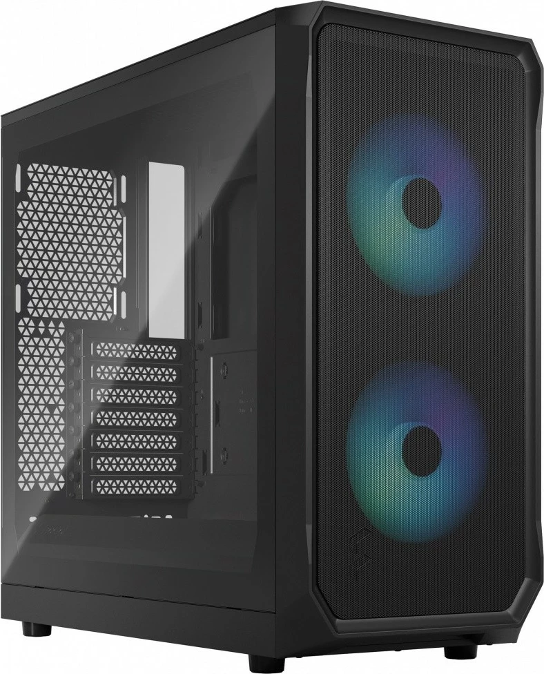 Kasë Fractal Design Focus 2 RGB, Midi Tower, ATX, Xham i temperuar, E zezë