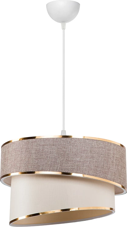 Dritë tavani Loopy Ε27 bezhë-bardhë D30x18cm