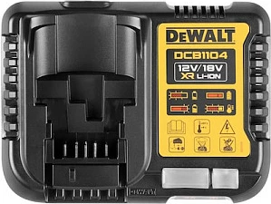 Karikues i shpejtë DeWALT DCB1104, 12V/18V, për bateri Li-Ion, i zi