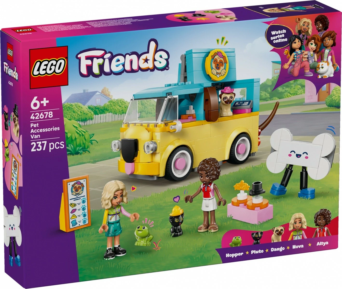 Set ndërtime LEGO Friends 42678 furgon aksesorësh për kafshë, 237 pjesë, 6+ vjeç