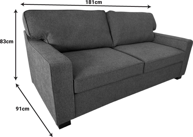 Divan-krevat dy vendësh Polaris, ngjyrë krem, 181x91x83cm