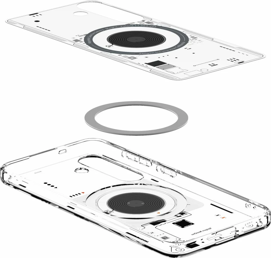 Mbështjellës Spigen Ultra Hybrid Mag për Samsung Galaxy S25 Neo One, Transparent