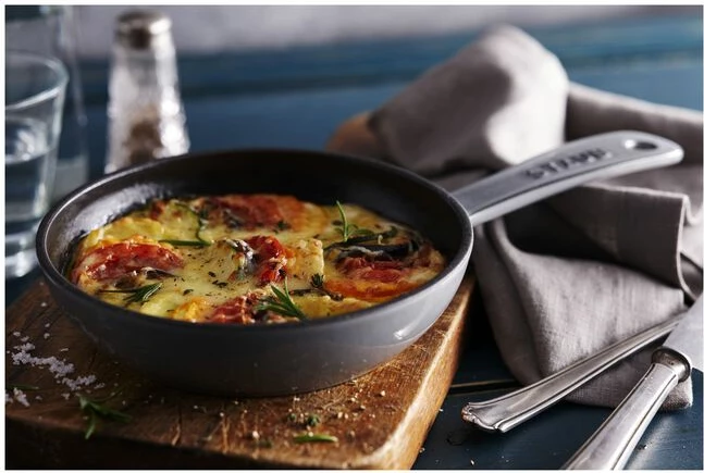 Tigan STAUB, 16 cm, i rrumbullakët, gri grafit, gize