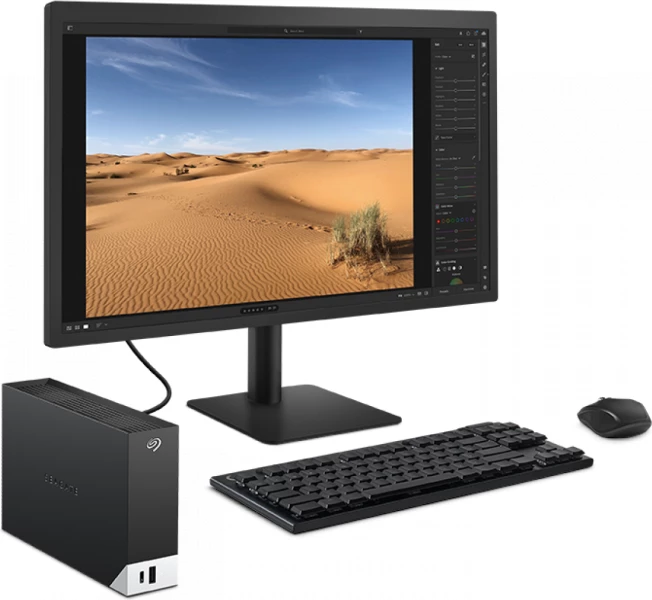 Hard disk i jashtëm Seagate One Touch Hub STLC16000402 16TB 3.5\" USB-C/USB 3.0, i zi