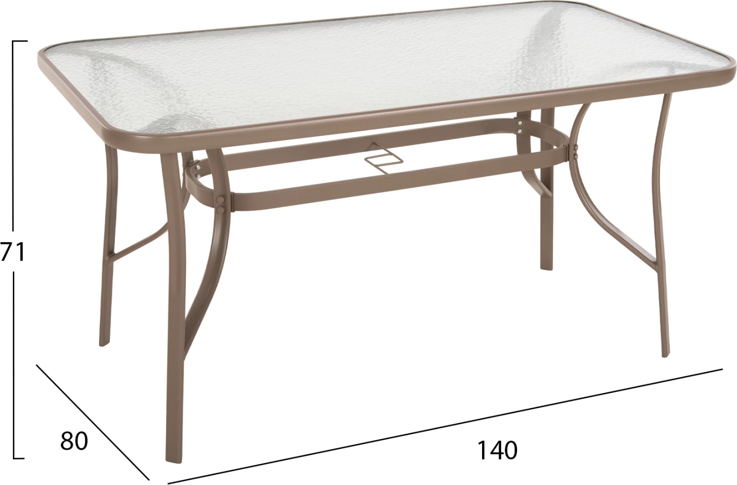 Tavolinë Bruno FH5106.04, 140x80x71 cm