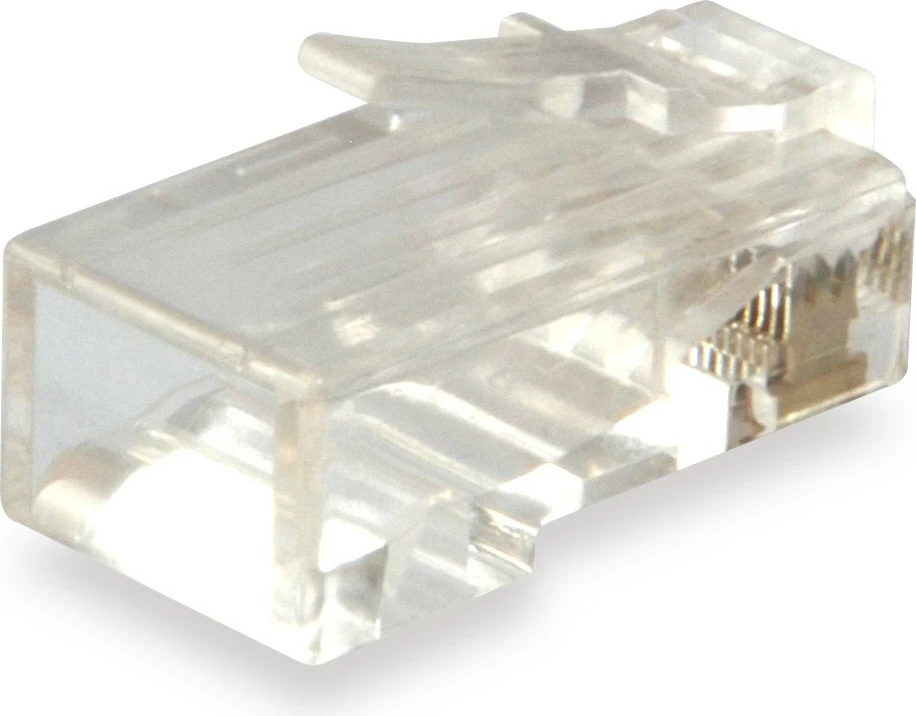 Plug rrjeti EQUIP Cat6 RJ45, plastikë, transparent, 100 copë