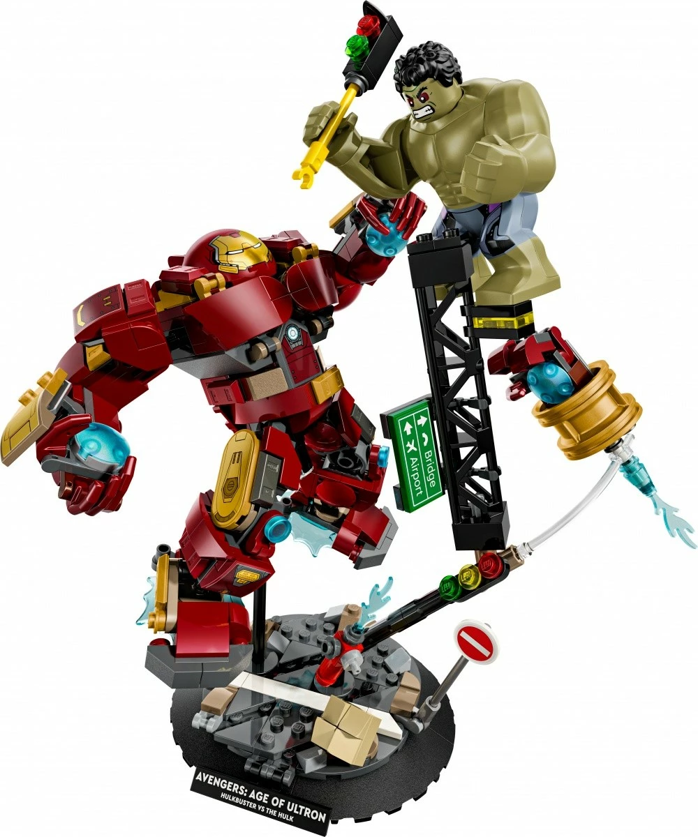 Set ndërtimi LEGO 76343 Marvel Super Heroes Epic Battle: Hulkbuster vs Hulk, 413 pjesë, 9+ vjeç