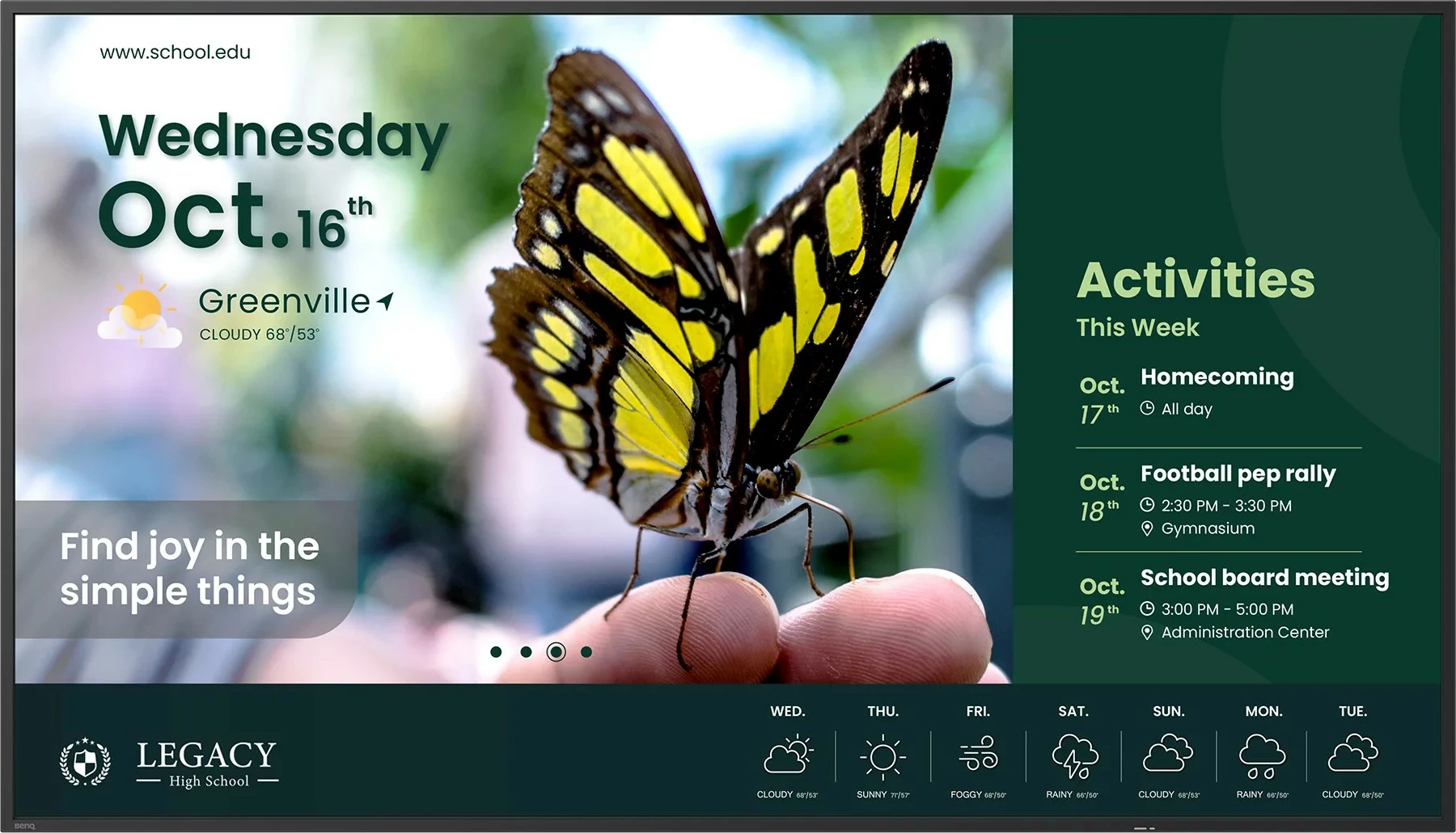 Ekran i madh BenQ ST4304, 43 inç, Android 14, UHD, 2xHDMI, 350 nits, zi