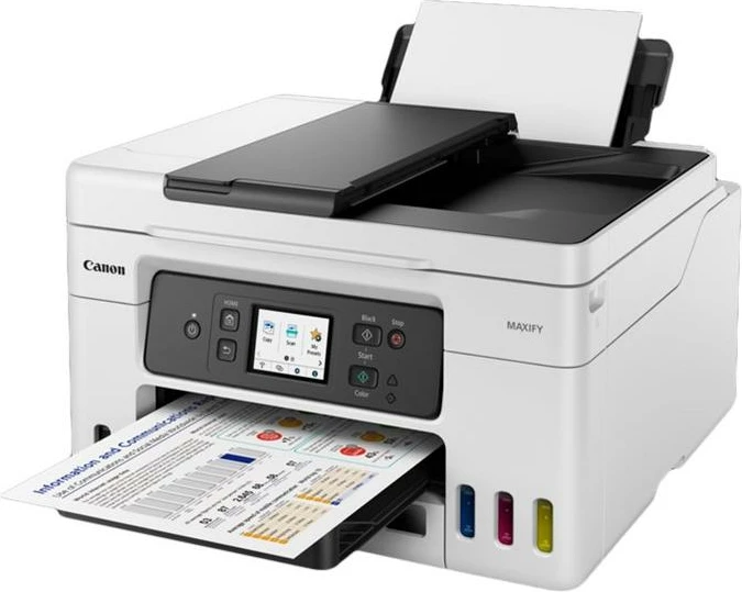 Printer multifunksional, Canon, MAXIFY GX4050 (5779C006), Inkjet MegaTank A4, 1200 dpi, ADF, LAN & Wi‑Fi, i bardhë