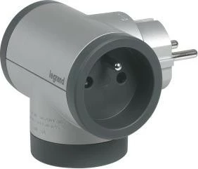 Ndarës rrotullues Legrand 049439, 2x2P+Z, USB A+C, alumin/grafit