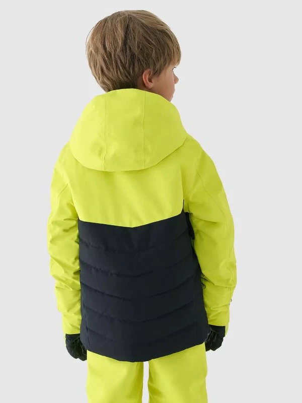 Jakne skijimi për fëmijë 4F, e zezë