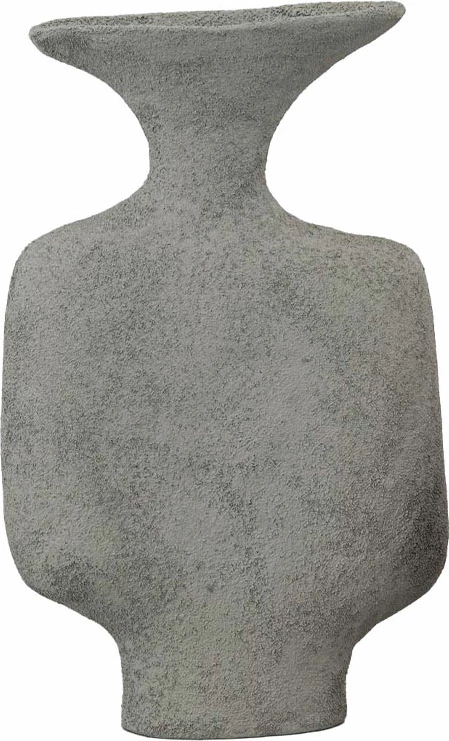 Vazo rustike, alumin i zi, 18.5x7x29cm