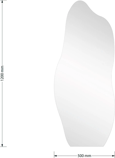Pasqyrë me formë të çrregullt, 50x1x120cm