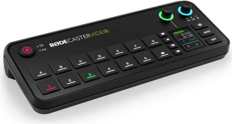 mixer audio RØDE RØDEcaster Video RCV për streaming dhe podcast, i zi