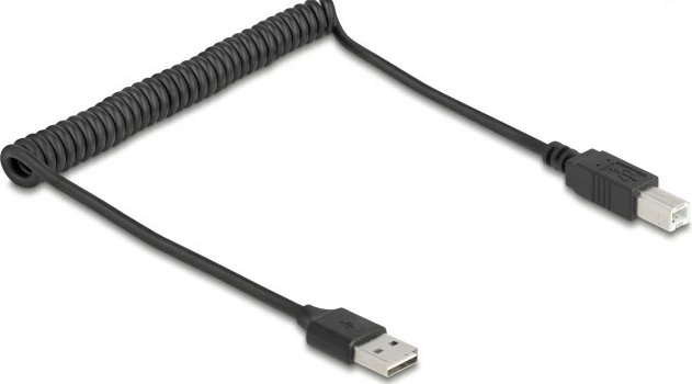 USB kabllo DeLOCK 90130, 0.8m, USB A në USB A, USB 2.0, e zezë