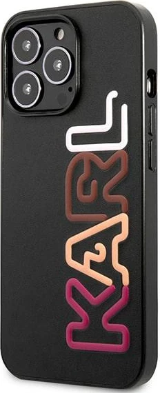 Mbështjellës Karl Lagerfeld KLHCP13LPCOBK për iPhone 13/13 Pro, Hardcase, Multipink, i zi