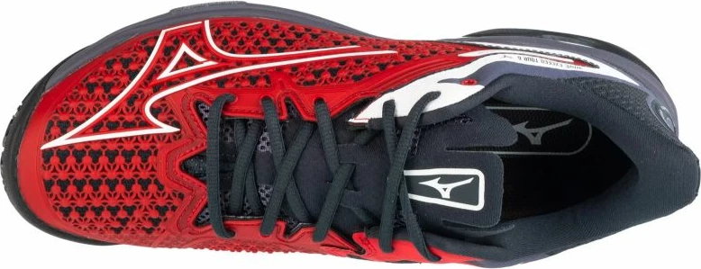 Atlete padel Mizuno për meshkuj, të zeza dhe të kuqe