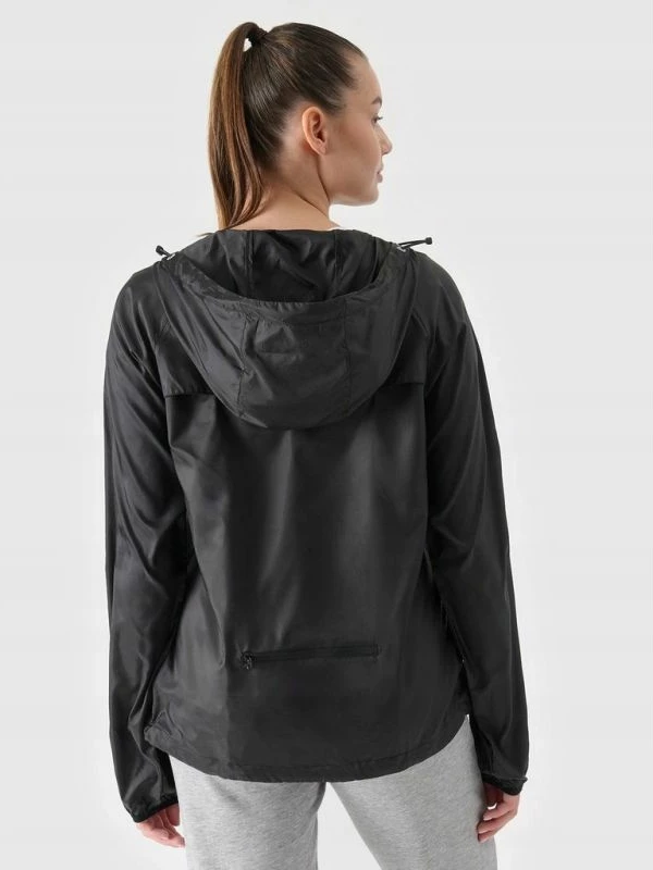 Jakne running për femra 4F, e zezë